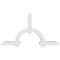Ekena Millwork Ericson Architectural Grade PVC Gable Bracket, 96"W x 52"H x 6"D x 6"F, 13/12 Pitch GBP096X52X0606ERI00 - alternate 2